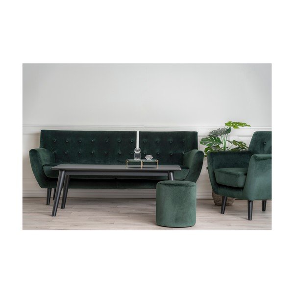 Ciemnozielona aksamitna sofa House Nordic Monte-image-3