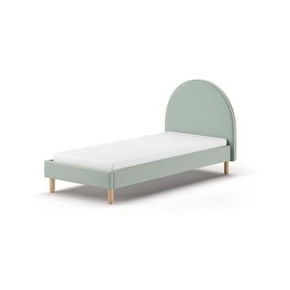Zielone tapicerowane łóżko ze stelażem 90x200 cm MOON – Vipack