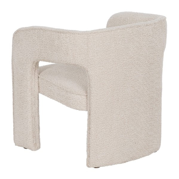 Beżowy fotel z materiału bouclé – Ixia-image-3