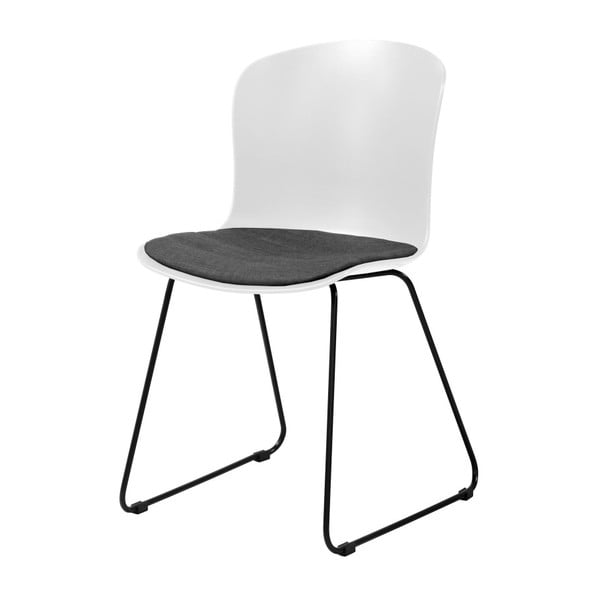 Szaro-białe krzesło do jadalni Interstil Story