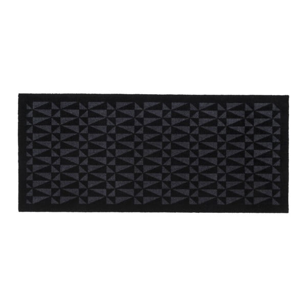 Czarno-szara wycieraczka Tica Copenhagen Graphic, 67x150 cm