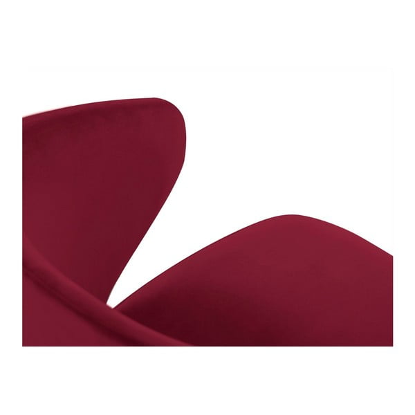 Czerwone krzesło z aksamitnym obiciem Windsor & Co Sofas Nemesis-image-3