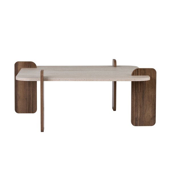 Beżowy stolik 90x90 cm Marais – Nordure-image-3