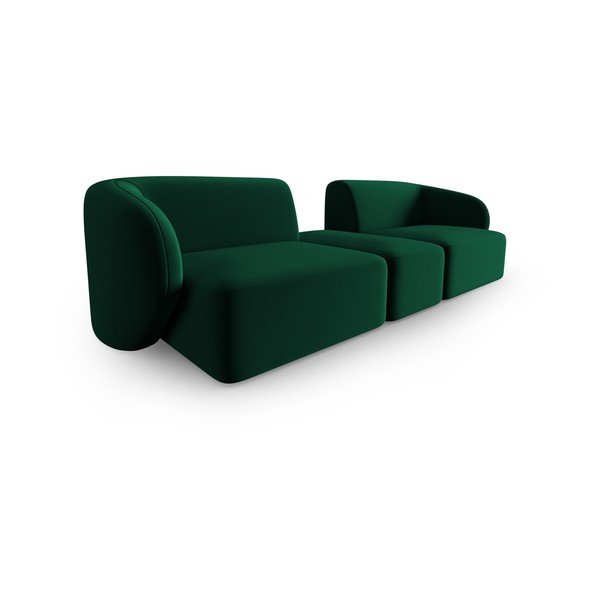 Zielona aksamitna sofa 246 cm Paolo – Milo Casa-image-2