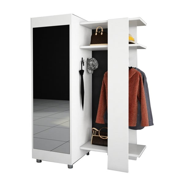 Biała szafa z lustrem Antre-image-3