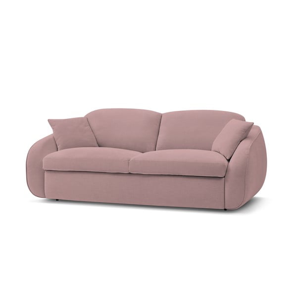Jasnoróżowa rozkładana sofa 235 cm Cezanne – Bobochic Paris-image-3