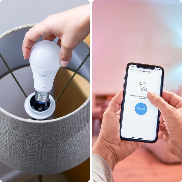 Inteligentna żarówka LED z gwintem E27, 7 W – WiZ-image-1