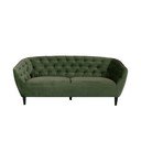Zielona aksamitna sofa Actona Ria, 191 cm