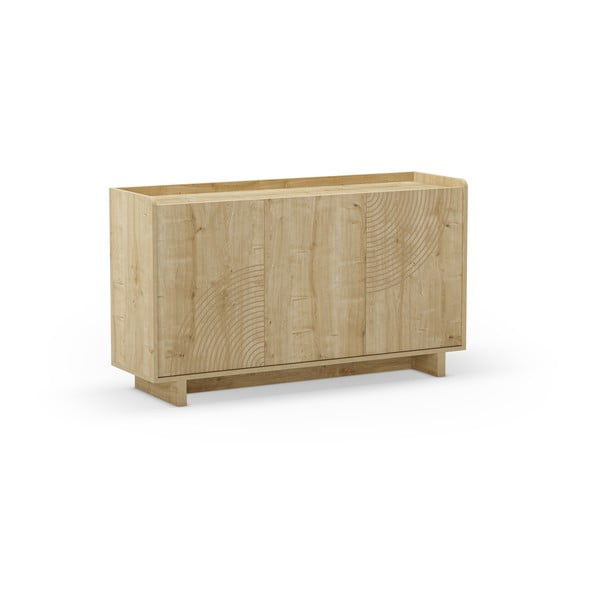 Komoda w dekorze dębu w naturalnym kolorze 140x80x40 cm Daira – Marckeric-image-3