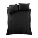 Czarna satynowa pościel dwuosobowa 200x200 cm Silky Soft – Catherine Lansfield