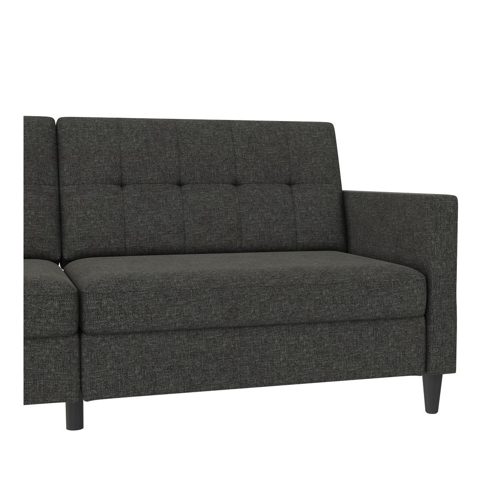 Szara rozkładana sofa 82 cm Hartford – Støraa (zdjęcie 8)