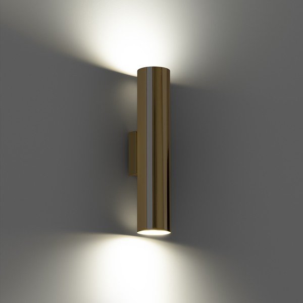 Metalowy kinkiet w kolorze złota ø 6 cm Castro – Sollux-image-3