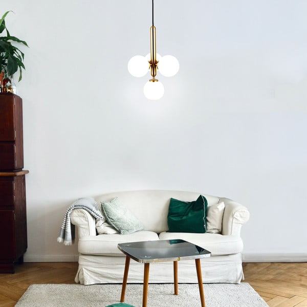 Lampa wisząca w kolorze złota SULION Musa, wys. 120 cm-image-2