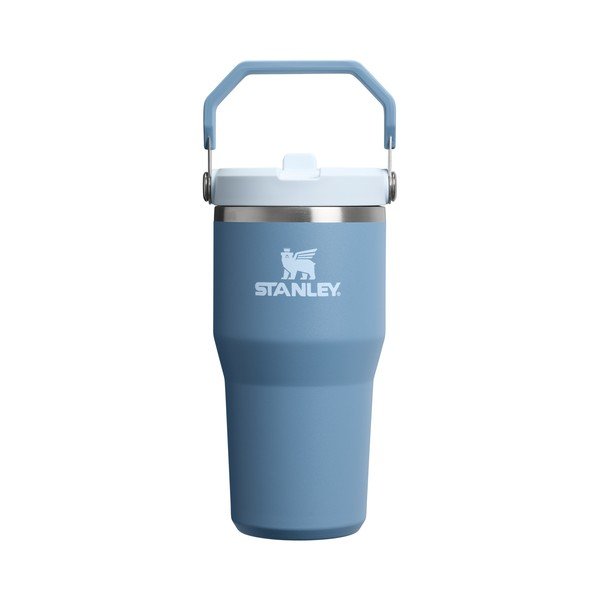 Szaroniebieski termos ze stali nierdzewnej 600 ml IceFlow™ Flip Straw 2.0 Tumbler Indigo – Stanley