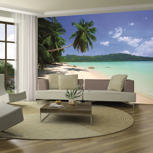 Tapeta wielkoformatowa Plaża palmowa, 315x232 cm