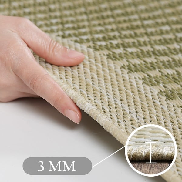 Okrągły dywan odpowiedni na zewnątrz w kolorze khaki ø 120 cm Giza 1410 – Ayyildiz Carpets-image-3