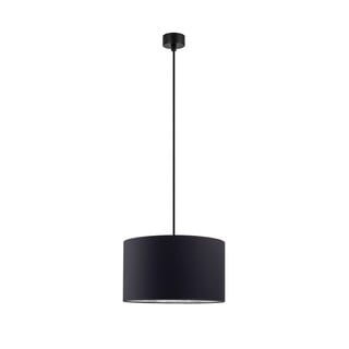 Czarna lampa wisząca z wnętrzem w kolorze srebra Sotto Luce Mika, ⌀ 36 cm