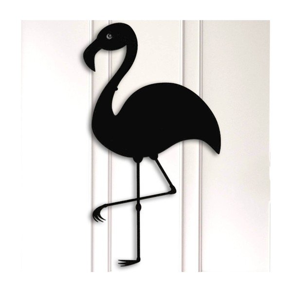 Czarna dekoracja ścienna Flamingo