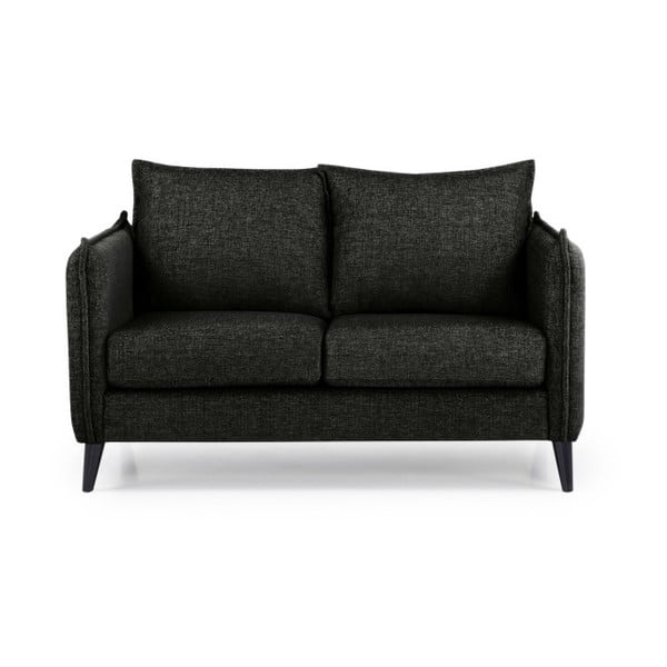 Czarna sofa Scandic Leo, 145 cm