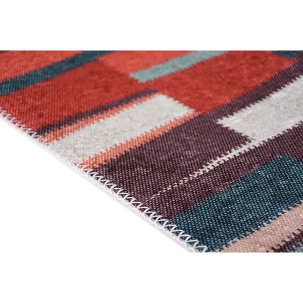 Czerwony dywan odpowiedni do prania 80x150 cm Blocks of Fun – Vitaus-image-2