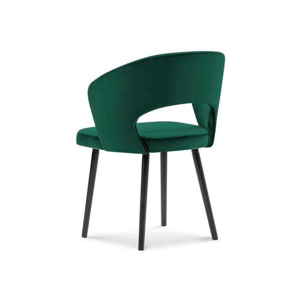 Butelkowozielone krzesło z aksamitnym obiciem Windsor & Co Sofas Elpis-image-2