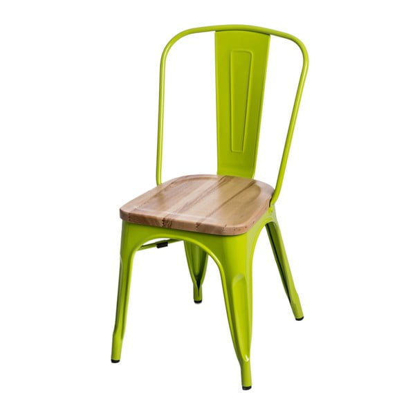 Jasnozielone krzesło D2 Paris Ash Wood