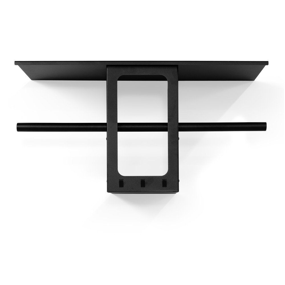 Czarny stalowy wieszak ścienny z półką 70 cm Luno Small – Spinder Design (zdjęcie 3)