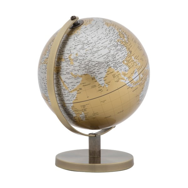 Dekoracja na stół w kolorze złoto-srebrnym Mauro Ferretti Globe, wysokość 28 cm-image-1