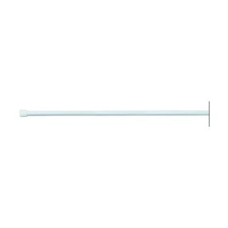 Biały regulowany drążek na zasłonę prysznicową iDesign, 198-275 cm