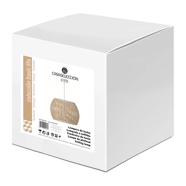 Naturalna rattanowa lampa sufitowa ø 35 cm Natural Way – Casa Selección-image-3