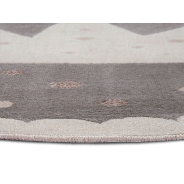 Szary dywan dziecięcy ø 100 cm Crown – Hanse Home-image-1