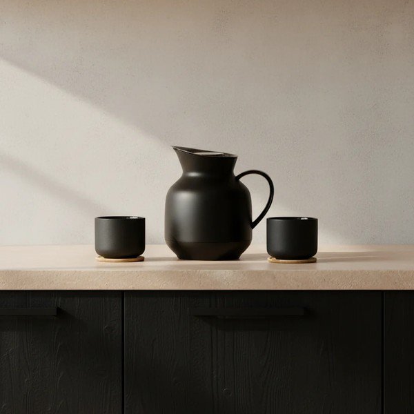 Czarny plastikowy dzbanek termos 1 l Amphora – Stelton-image-2