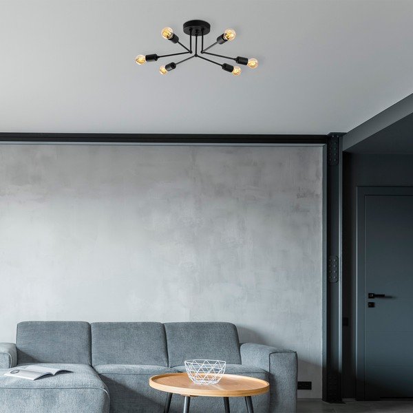 Czarna lampa sufitowa Sparrow – Opviq lights-image-1