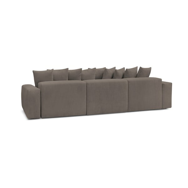 Szarobrązowy sztruksowy narożnik Voltaire – Bobochic Paris-image-4