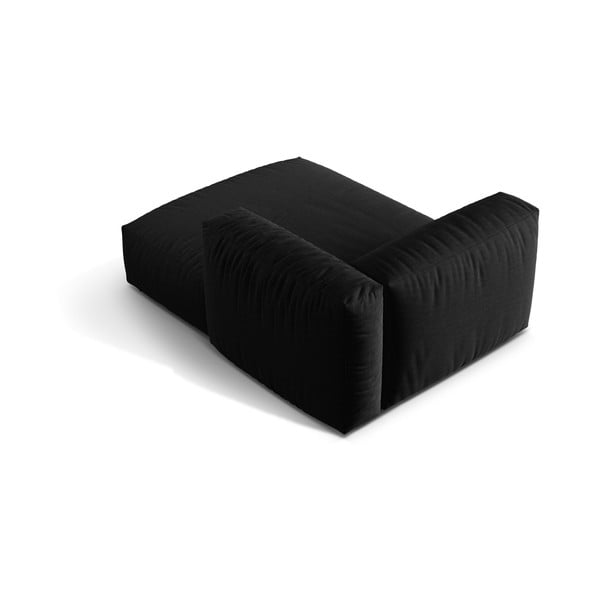 Czarny moduł sofy (prawostronny) Martina – Micadoni Home-image-3