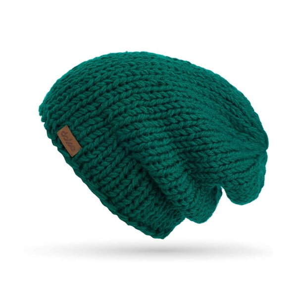 Zielona ręcznie tkana czapka DOKE Mina