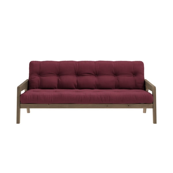 Czerwona rozkładana sofa 204 cm Grab – Karup Design