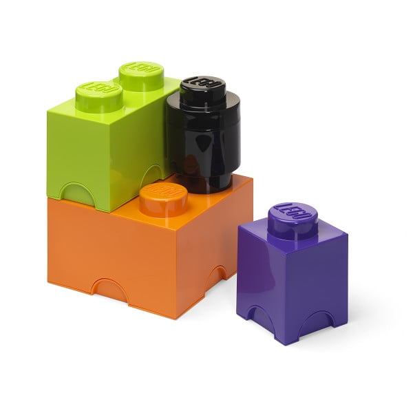 Plastikowe pojemniki dziecięce zestaw 4 szt. Box – LEGO®