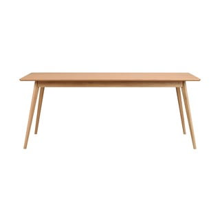 Rozkładany stół z blatem w dekorze jesionu 190x90 cm Yumi – Rowico