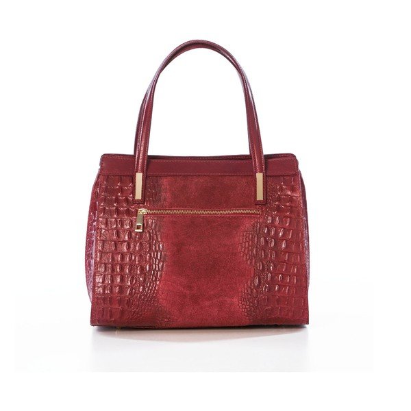 Skórzana torebka Croco Red-image-2