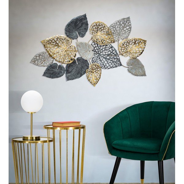 Metalowa dekoracja wisząca z wzorem liści Mauro Ferretti Ory -C-, 110x66 cm-image-1