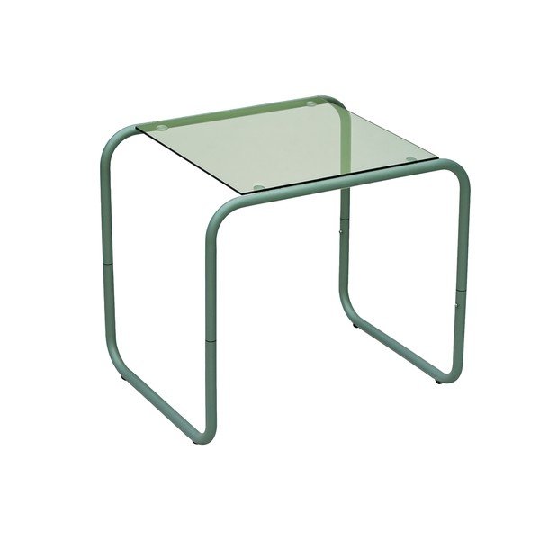 Stolik ze szklanym blatem 40x50 cm Ventana – Leitmotiv