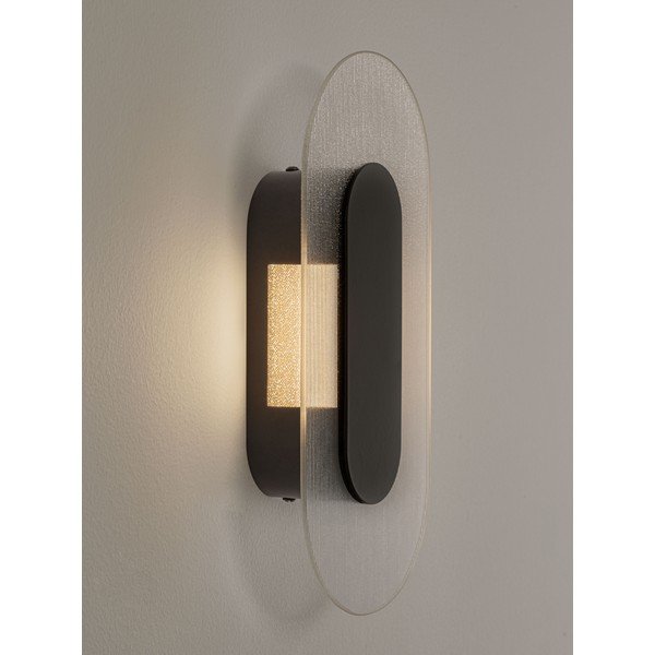 Metalowy kinkiet LED w kolorze matowej czerni Vetrio – Nova Luce-image-1