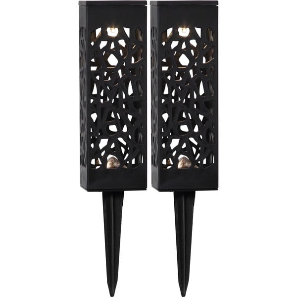 Zestaw 2 ogrodowych lamp solarnych LED Star Trading Izola, wys. 18 cm