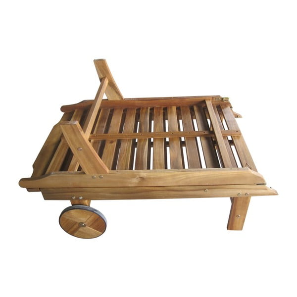 Ogrodowy leżak składany z drewna eukaliptusowego Garden Pleasure Palm Springs-image-3