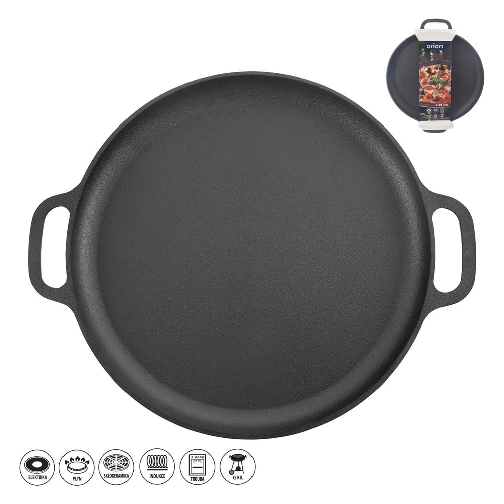 Patelnia do grillowania żeliwna ø 35 cm LITINA – Orion (zdjęcie 5)