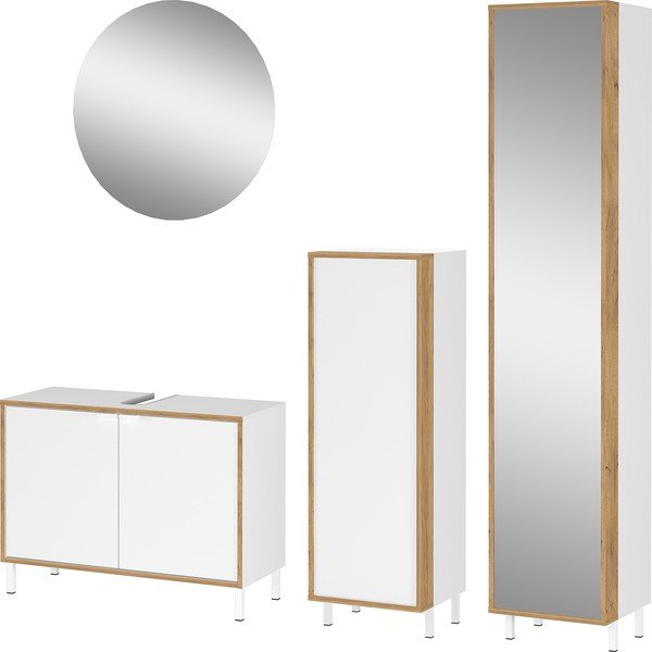 Biały zestaw łazienkowy Topeka – Germania