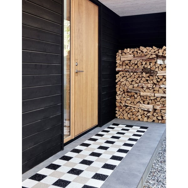 Czarno-kremowy chodnik odpowiedni na zewnątrz 70x240 cm Pix Black Vanilla – Pappelina-image-3