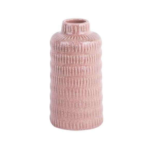 Jasnoróżowy ceramiczny wazon PT LIVING Nostalgia, wys. 17,5 cm