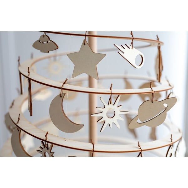 Zestaw 8 drewnianych ozdób świątecznych Spira Medium-image-3